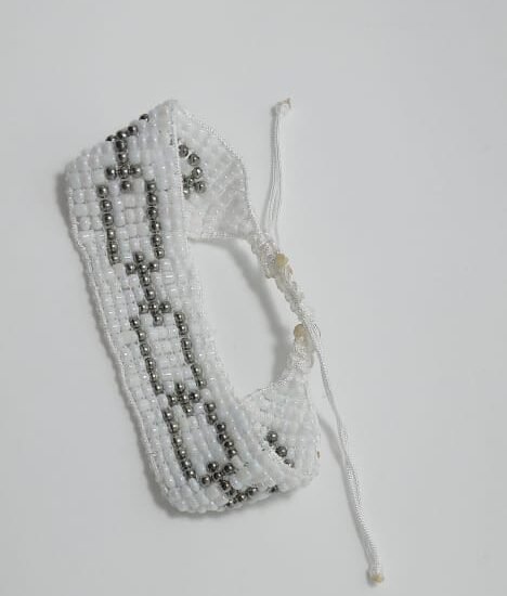 Pulsera cadenas gris sencilla 2