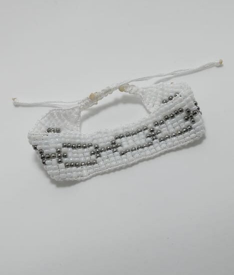 Pulsera cadenas gris sencilla 3