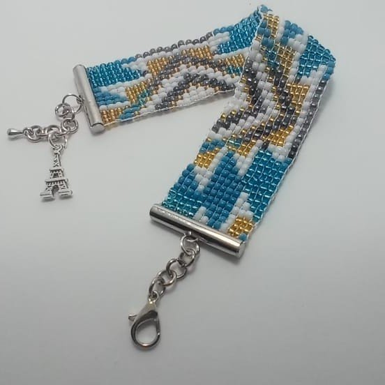 Pulsera Destino París, Elegancia geométrica con espíritu viajero 6