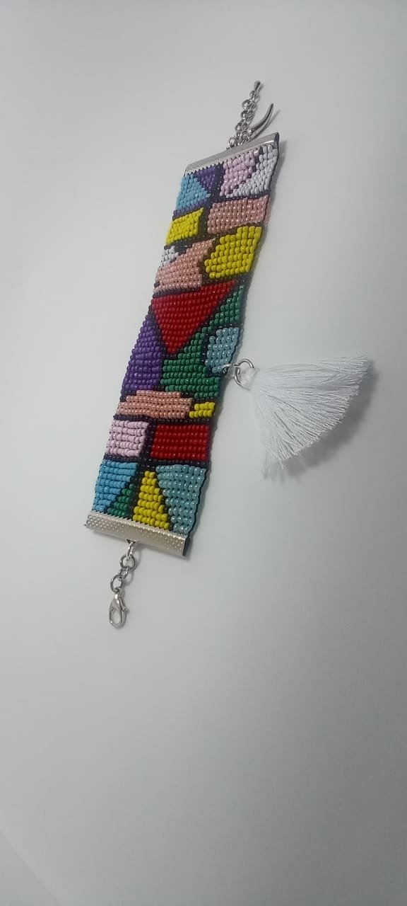 Pulsera Miyuki “Arcoíris Chic” Pulsera multicolor y metal 2