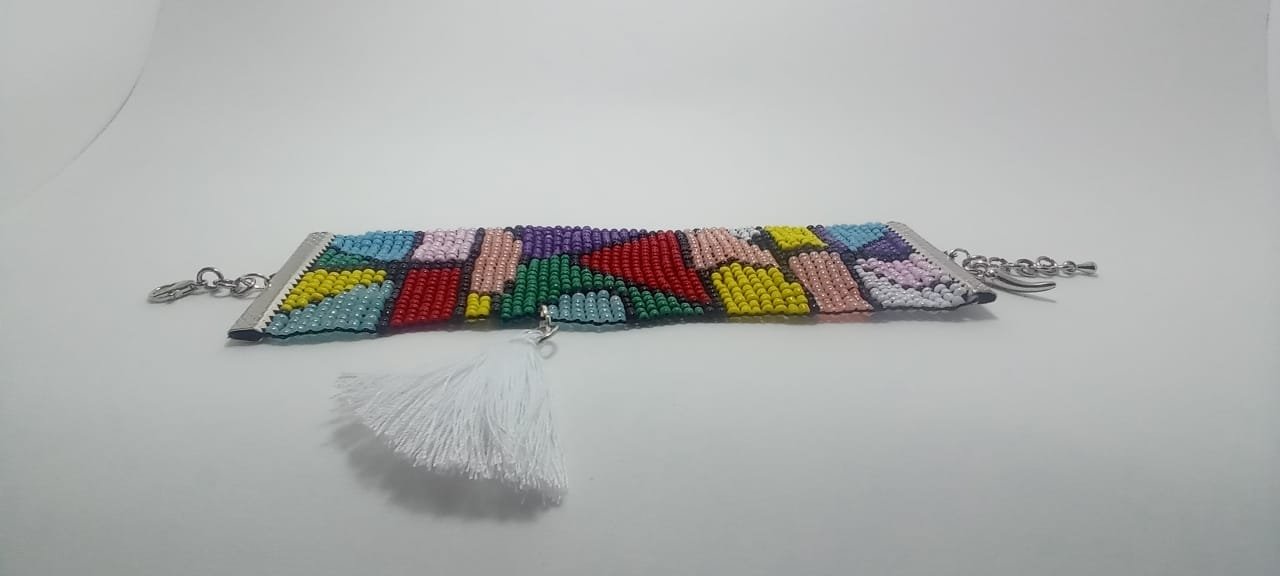 Pulsera Miyuki “Arcoíris Chic” Pulsera multicolor y metal