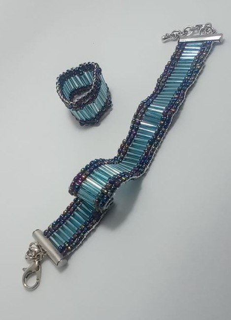 Pulsera Jade Atlántico y anillo complemento 5