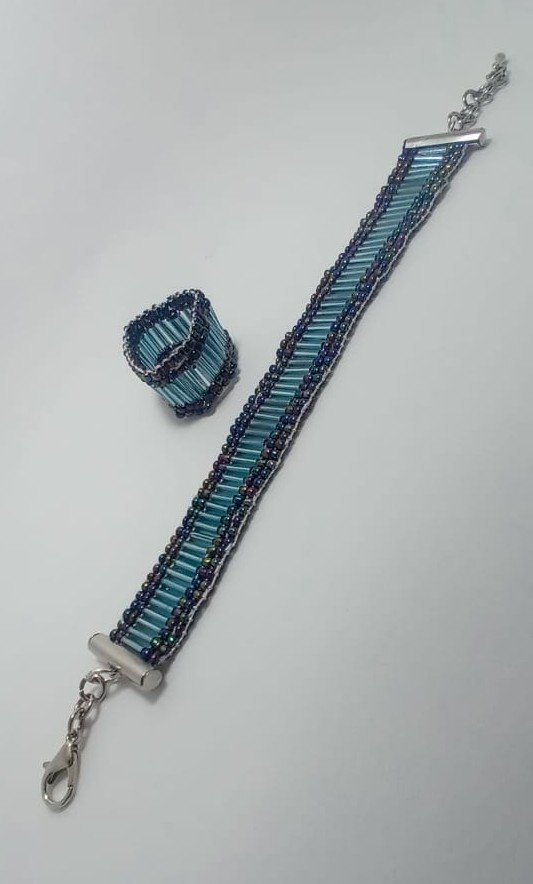 Pulsera Jade Atlántico y anillo complemento 3